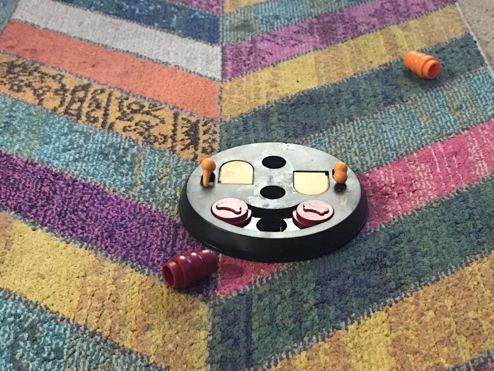 TRIXIE Turn Around - Mad Scientist Dog Activity Interactive Toy, Level 2 Food Puzzle Game, Brain Teasing Treat Dispenser customer photo 1