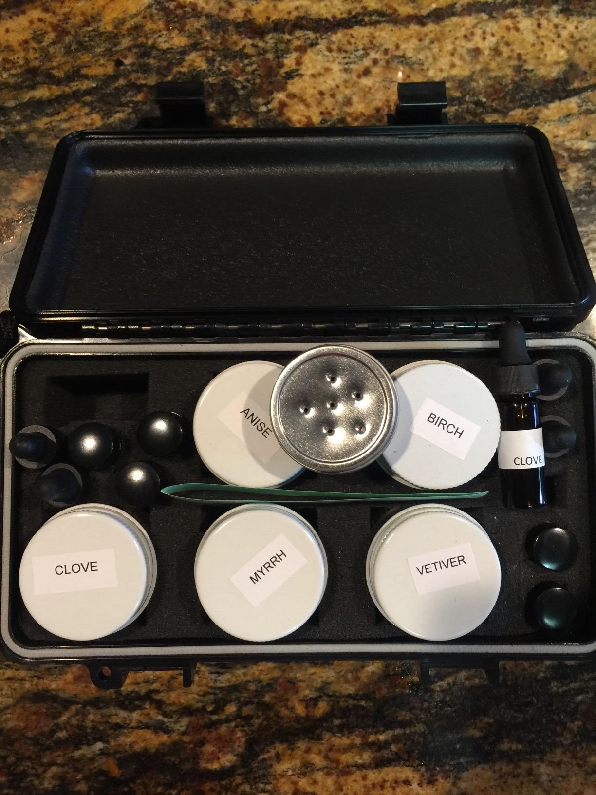 Leerburg UKC Nosework Kit - Civilian Scent Work Dog Training Set with Earth Magnet Boxes, Includes Anise, Birch, Clove, Myrrh & Vetiver Essential Oils customer photo 2