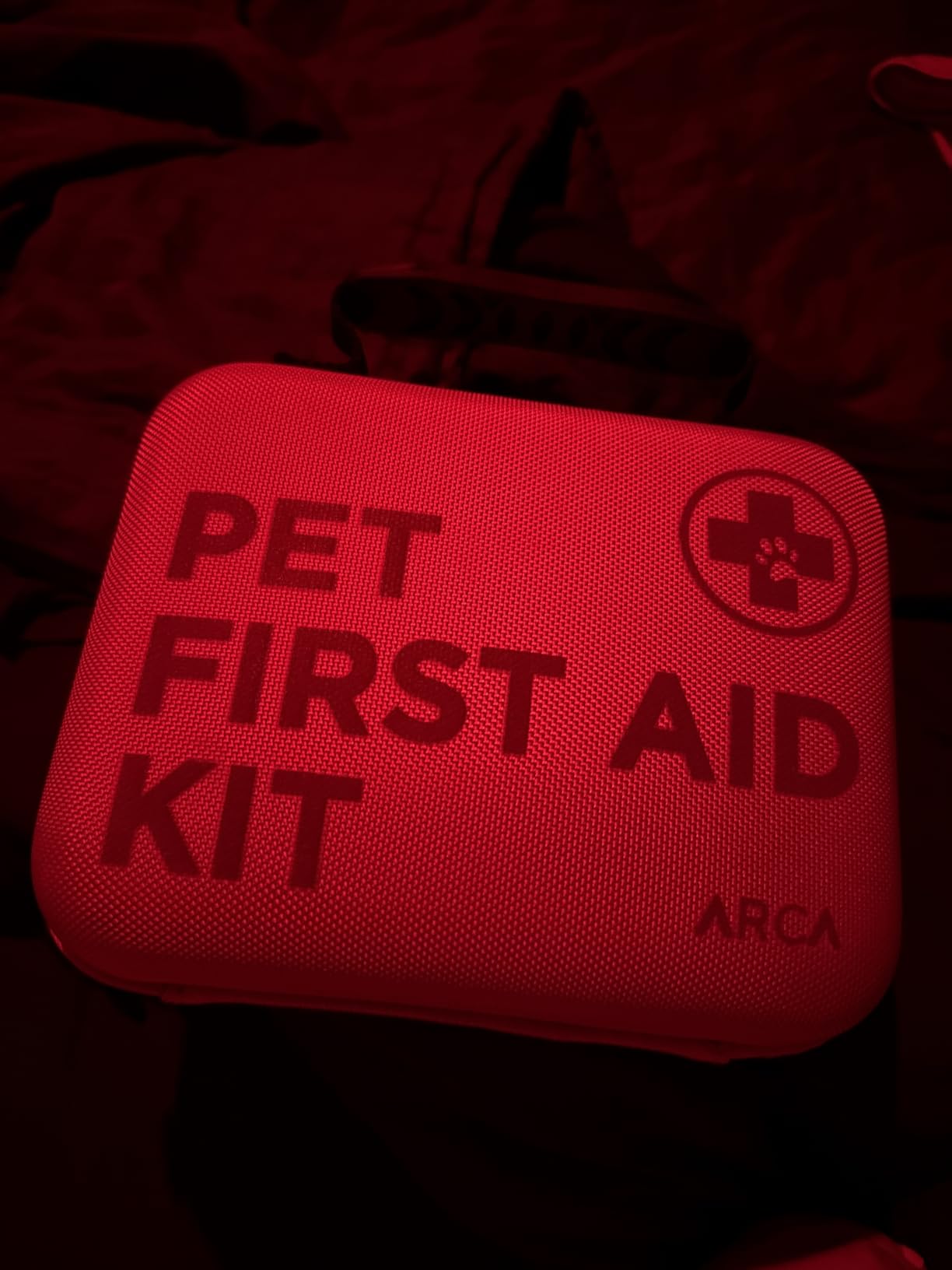 ARCA PET Cat & Dog First Aid Kit for Car - Pet Emergency Kit for Home Office Travel - Dog Camping Essentials with Digital Thermometer, Muzzle & Mini First Aid Pouch customer photo 1