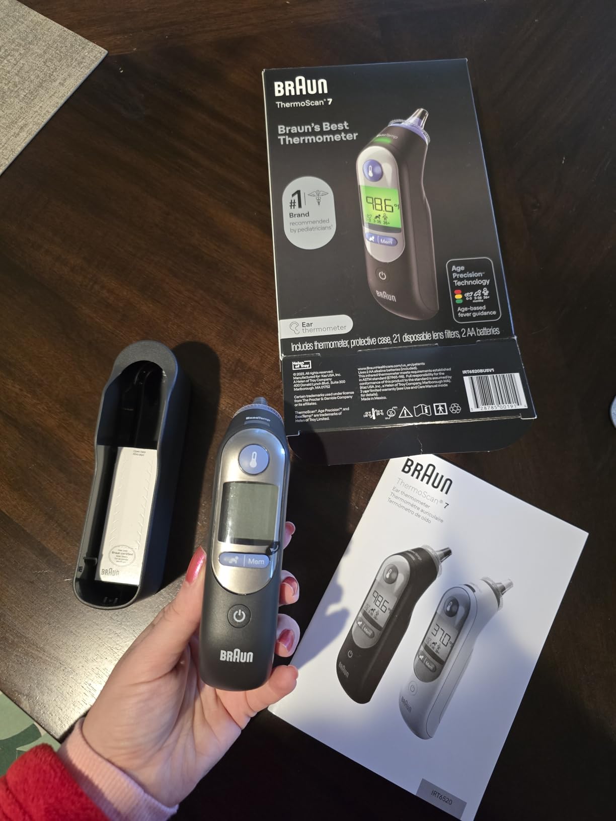 Braun ThermoScan 7+ Connect Digital Ear Thermometer for Kids - Family Care App Compatible, Age Precision Technology, Color-Coded Display, No. 1 Brand Recommended by Pediatricians customer photo 1