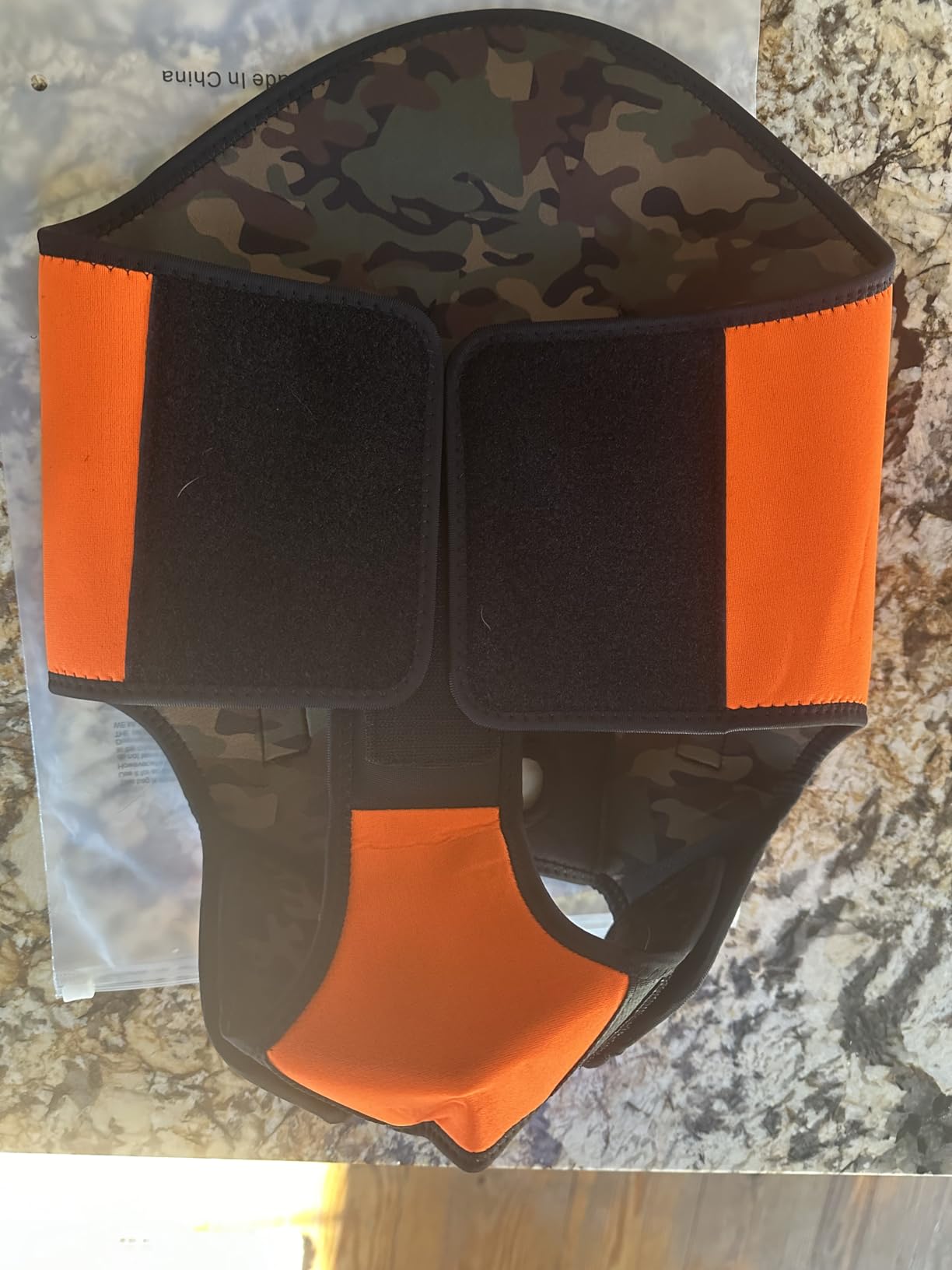 Coodeo Dog Hunting Vest Orange, Camo and Reversible Reflective Dog Tactical Harness Hound Jacket for Protection and Security, 4.5mm Neoprene Waterproof Safety Dog Vest Both Sides to Wear (Large) customer photo 1