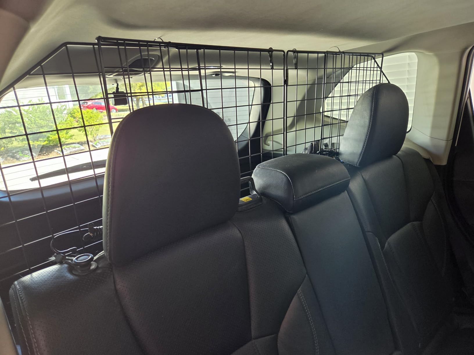 Dog Car Barrier for SUV Trunk Cargo Area, Foldable & Adjustable Car Divider and Cargo Gate to Keep Dogs in Back (Patent Design) customer photo 2