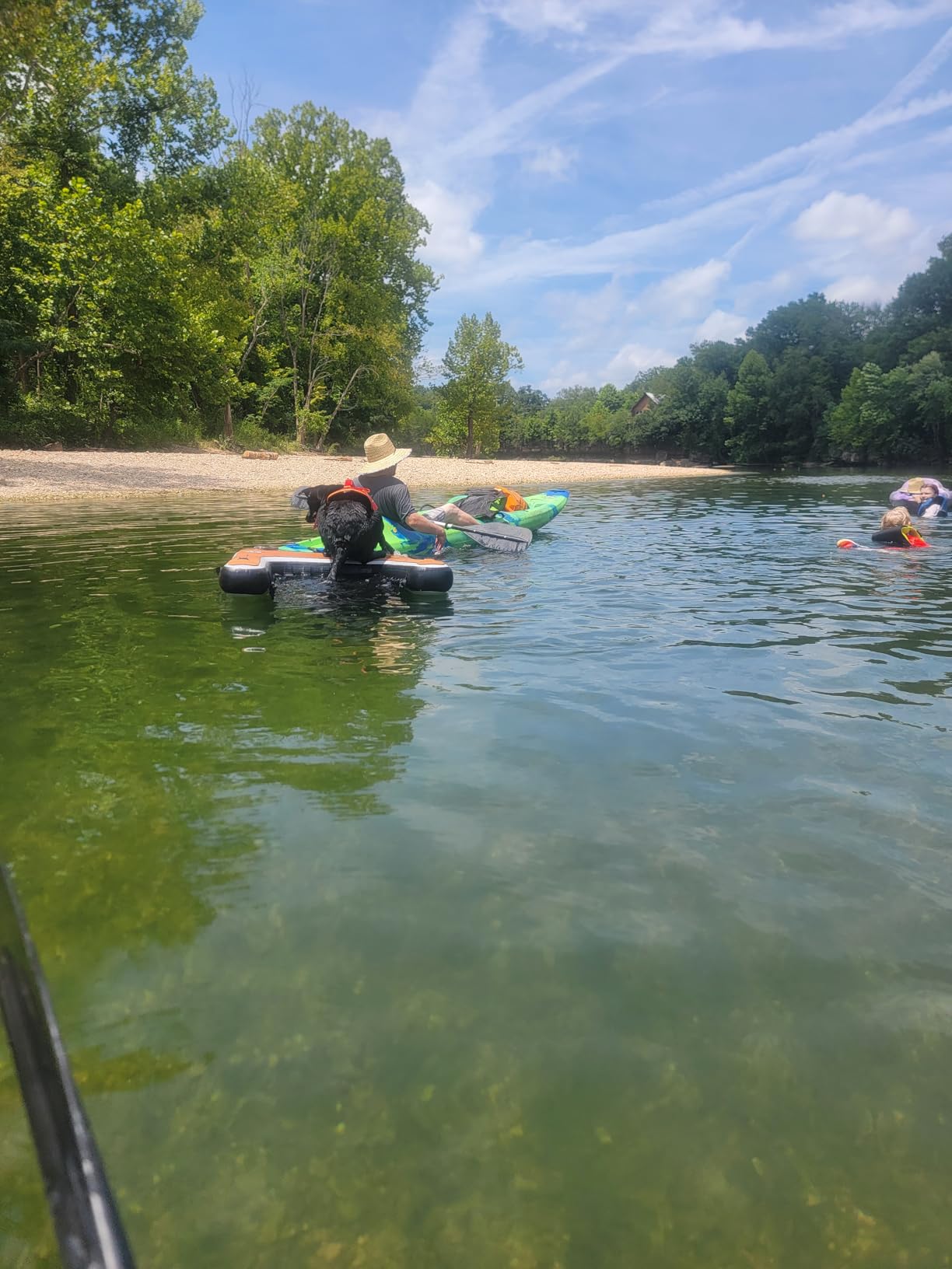 DOK Dog-DOK Inflatable Dock Platform: Safe & Easy Water Access for Dogs Up to 230 lbs; Floating Non-Slip EVA Foam with Dog Boat Ramp for Pool, Dock, & Lake | Military Grade & High Visibility customer photo 2