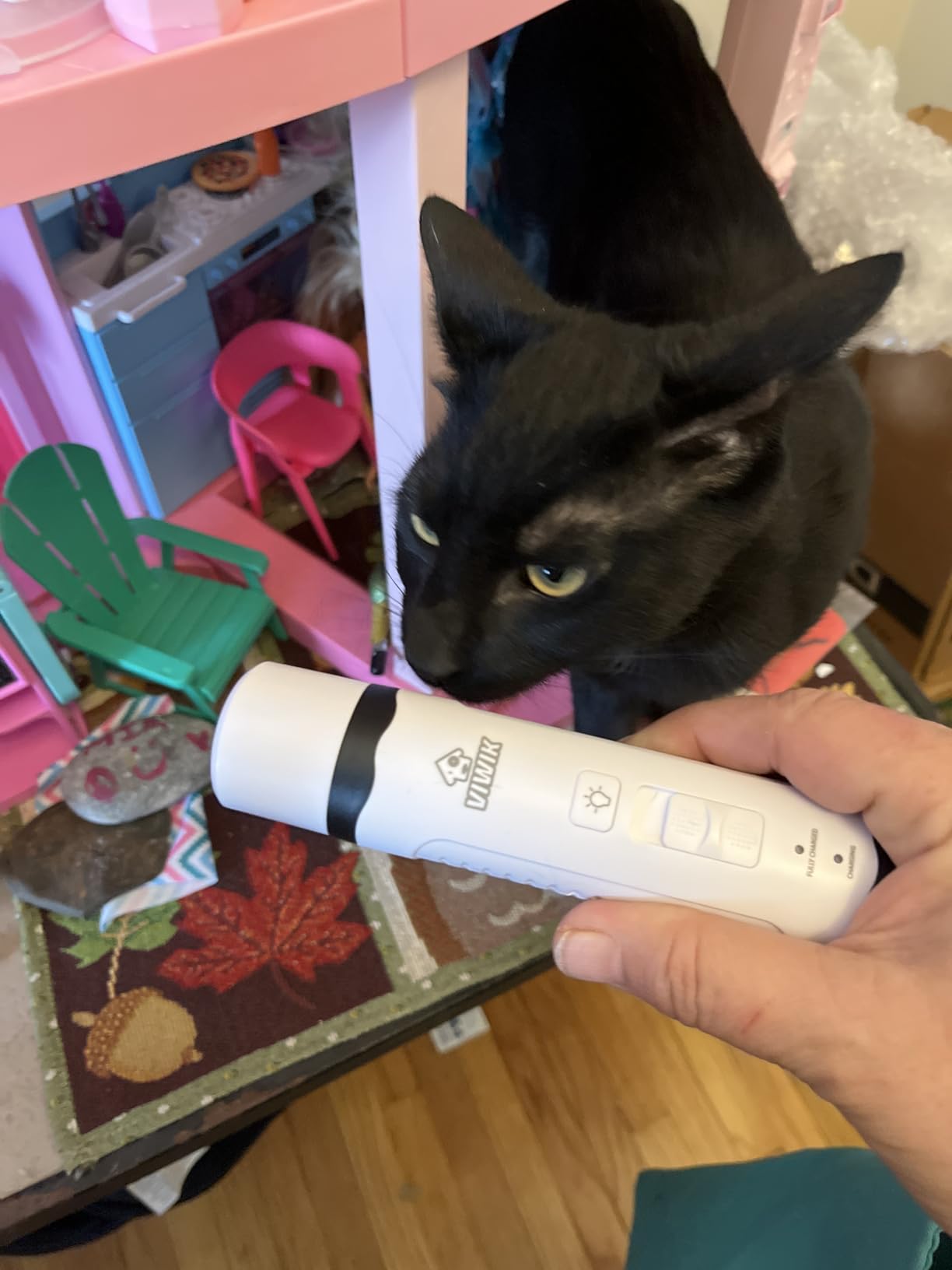 VIWIK Dog Nail Trimmers with Light, Cat Dog Nail Clippers, Dog Nail Grinder Quiet for Large Medium Small Dogs Paw & Cats Claw, Electric 2-Speed Pet Toenail Grooming Supplies, Gifts for Dog Lovers. customer photo 2