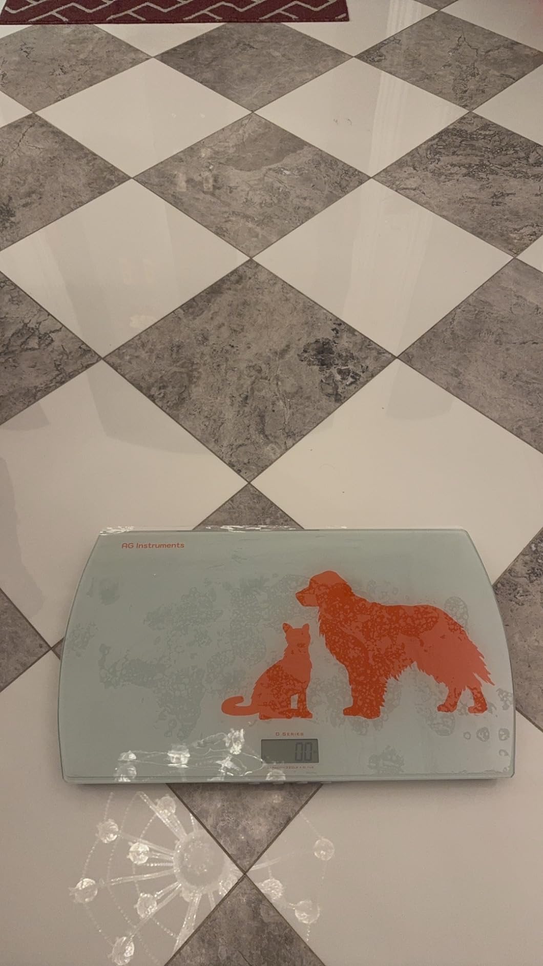 Digital Weighing Scale for Dogs Cats Puppies, Vet Scale, 330lb x 0.1lb, 33 x 19in Wide Platform, 8mm Tempered-Glass customer photo 2