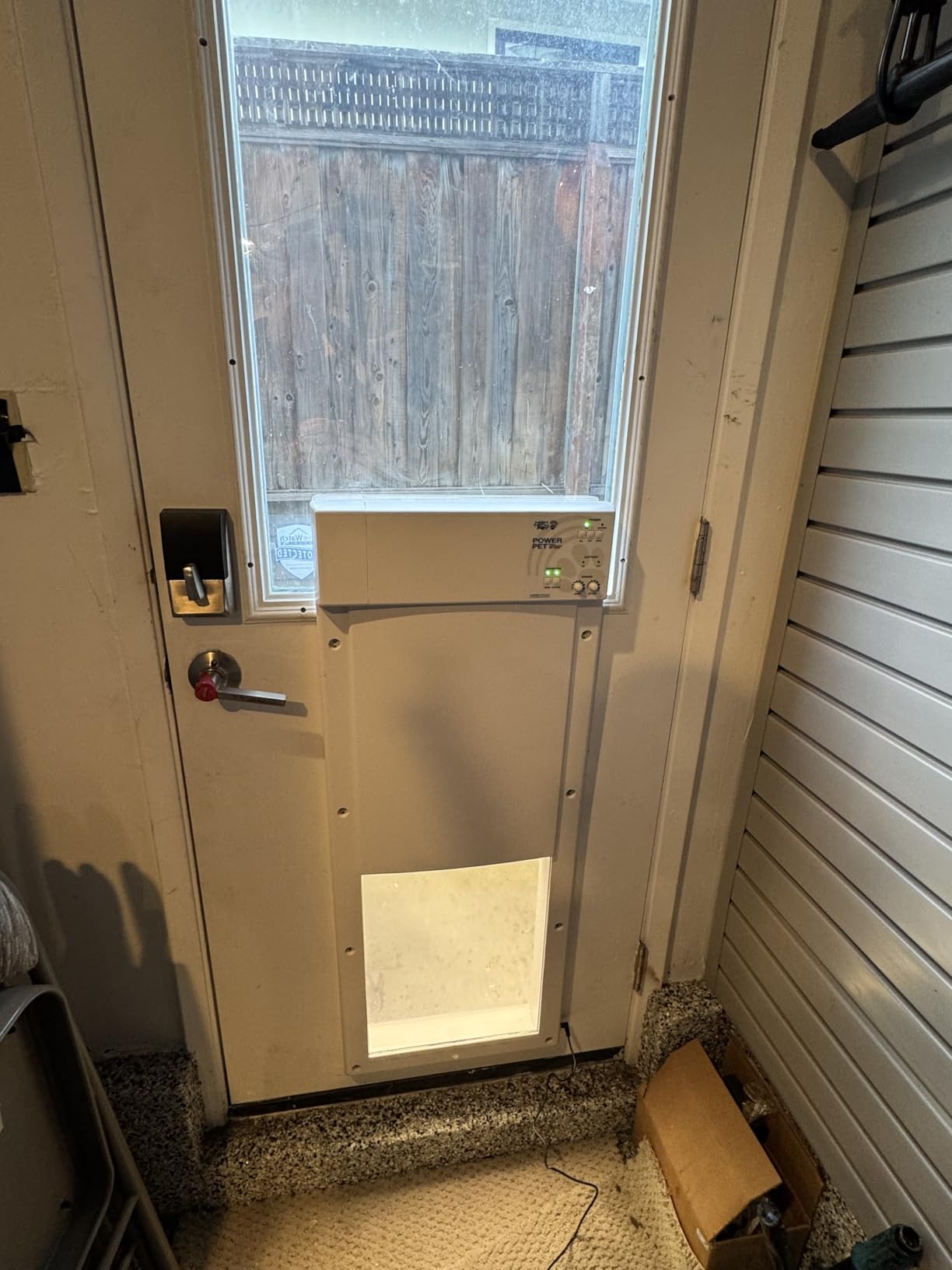 Power Pet Automatic Electronic Pet Door by High Tech Pet - Pet Operated Dog Door, High Security, Air Tight, for Large Dogs 30-100 lbs customer photo 1