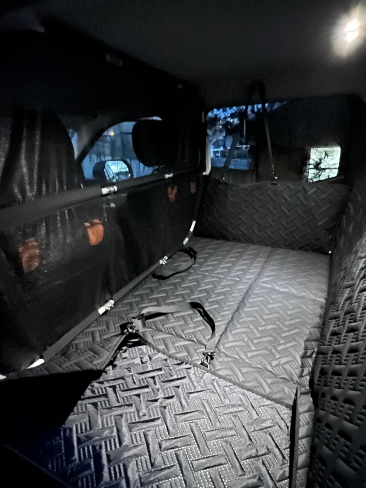 MAXFUT Dog Back Seat Extender for Truck, Truck Dog Seat Cover Back Seat, Dog Hammock for Truck, Hard Bottom Seat Extender, Pet Seat Covers for F150/RAM1500/Silverado customer photo 2