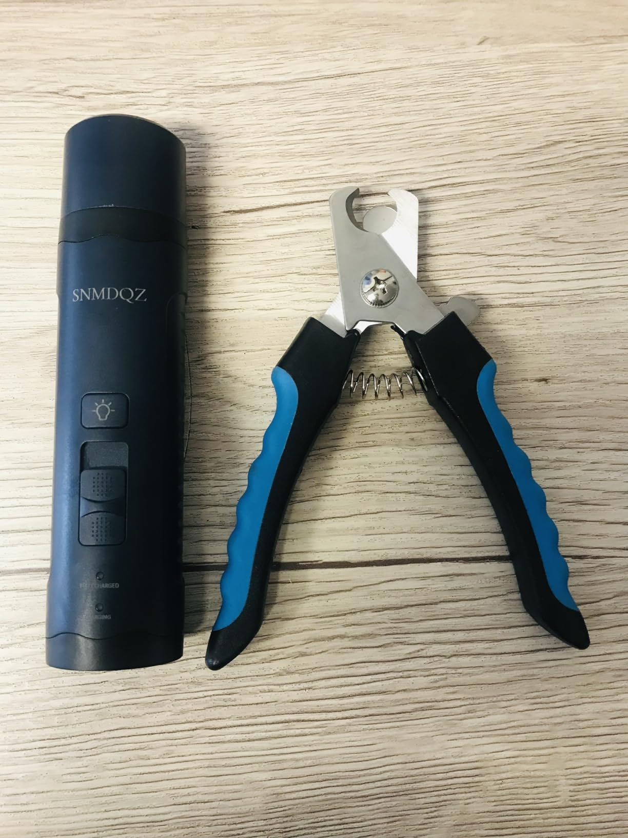 Dog Nail Grinder, Dog Nail Trimmers, and Clippers Kit with 2 LED Lights. Super Quiet Electric Pet Nail Grinder, Rechargeable, for Small, Medium, and Large Dogs & Cats, 2 Diamond Grinding Wheels. customer photo 2