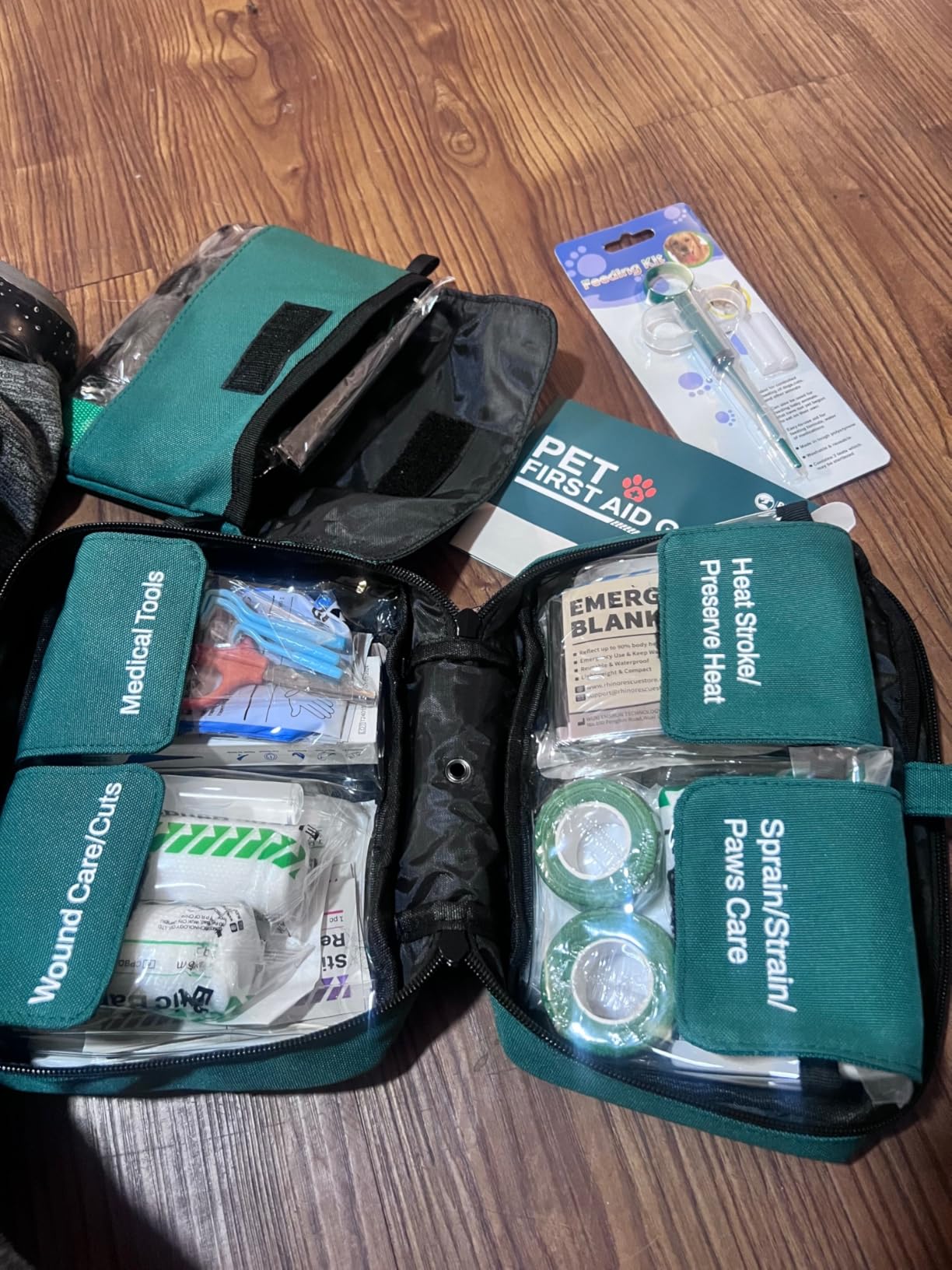 RHINO RESCUE Dog First Aid Kit, Pet Emergency Kit for Daily & Wound Care - Compact Dog First Aid Supplies with Thermometer, Poop Bags, First Aid Guide, Vet Approved for Home, Hunting, Travel & Camping customer photo 1