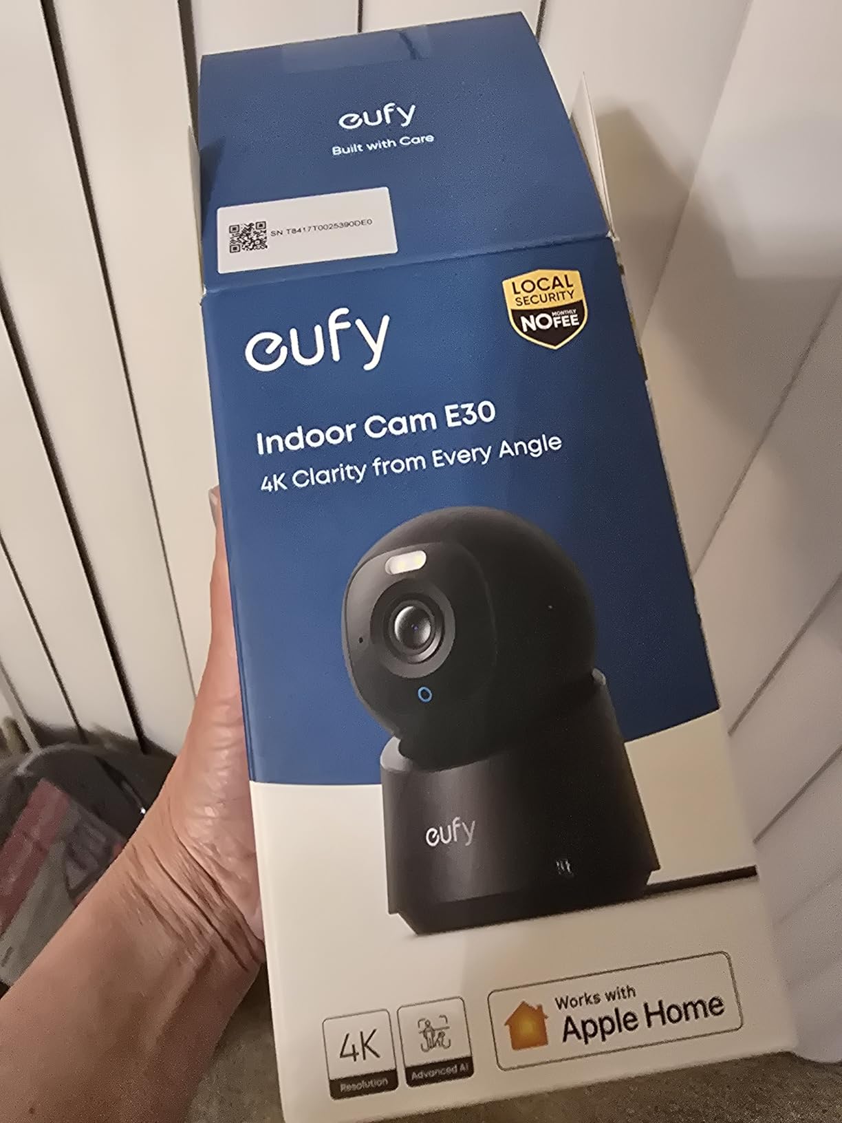 eufy Security 4K Indoor Camera E30-No Subscription,Work as Pet Camera,Nanny/Baby Monitor,360° Pan&Tilt,AI Auto Tracking,AI Detection,24/7 Recording,Color Night Vision,Two-Way Audio,Works with HomeKit customer photo 2
