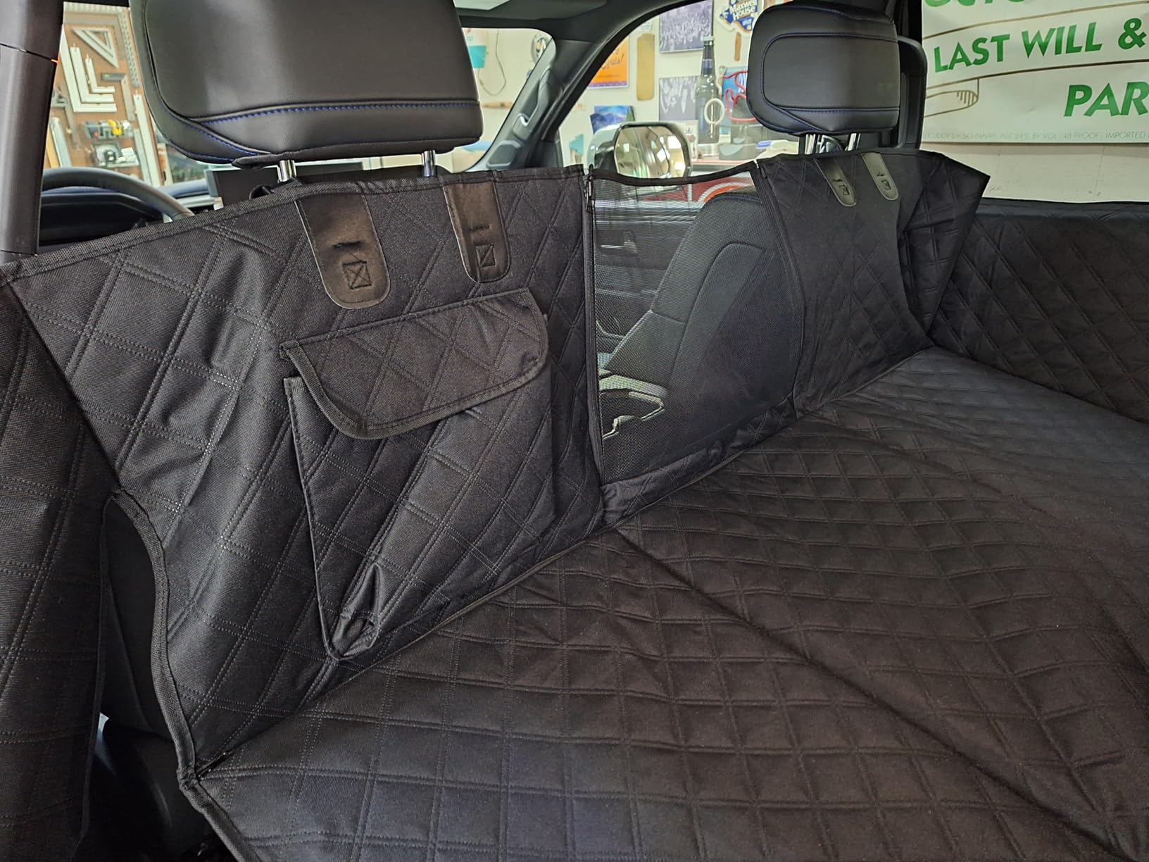 Ruff Liners XL Back Seat Extender for Dogs, Black - As Seen on Shark Tank - Flat Bridge Platform for Full-Size Trucks, Stable Base, 400lb Support, Waterproof - Rigid Back Seat Cover for Dogs customer photo 1