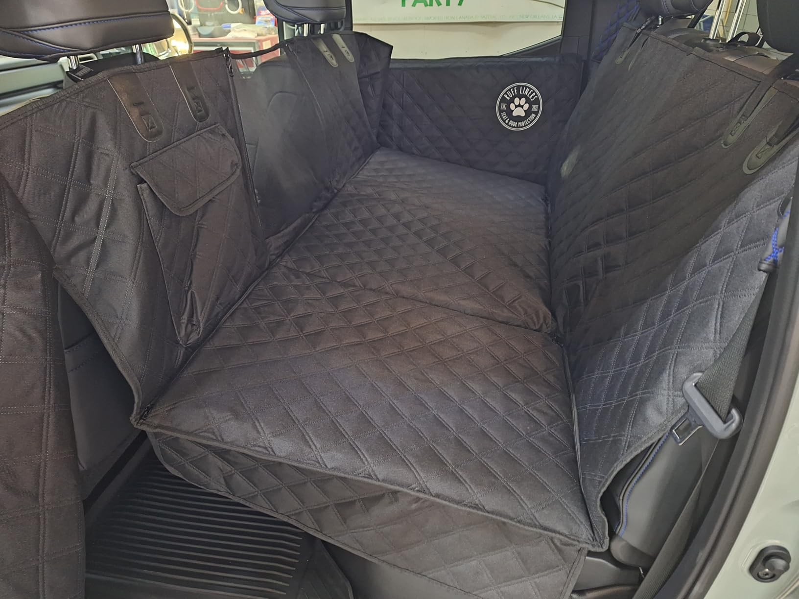 Ruff Liners XL Back Seat Extender for Dogs, Black - As Seen on Shark Tank - Flat Bridge Platform for Full-Size Trucks, Stable Base, 400lb Support, Waterproof - Rigid Back Seat Cover for Dogs customer photo 2