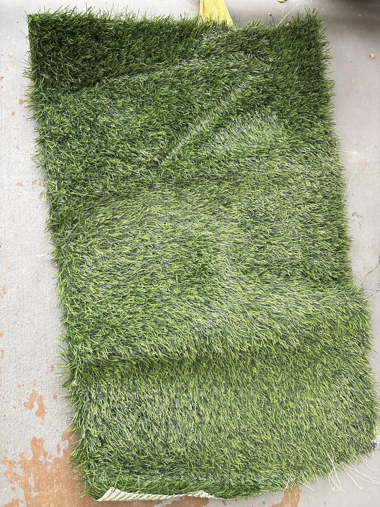 LOOBANI Large Dog Grass Pad with Tray - 35x23in Dog Litter Box with 2 Artificial Grass Patch + 2 Washable Pee Pads - Quickly Absorbency Indoor Outdoor Potty for Patio Balcony Apartment Use customer photo 1