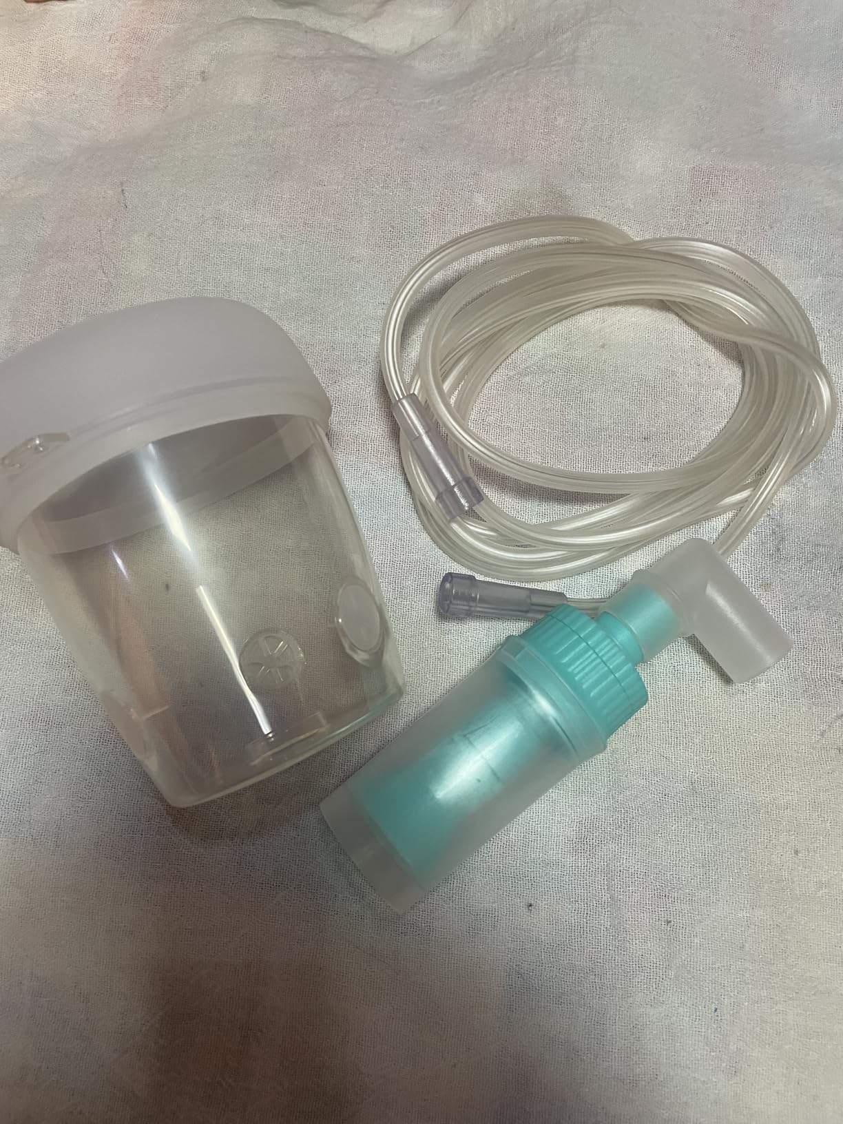 Dog Nebulizer Lying Cup and Inhaler Mask, White Pet Oxygen Mask, Suitable for Medium-Sized Dogs (Nebulizer Unit Not Included) M customer photo 2