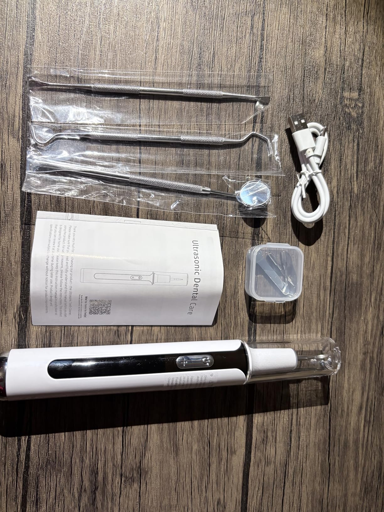 Plaque Remover for Teeth, 4-Mode Electric Tartar Remover with LED Light, Rechargeable Teeth Cleaning Kit, Dental Tools Set with 3 Replaceable Heads customer photo 1