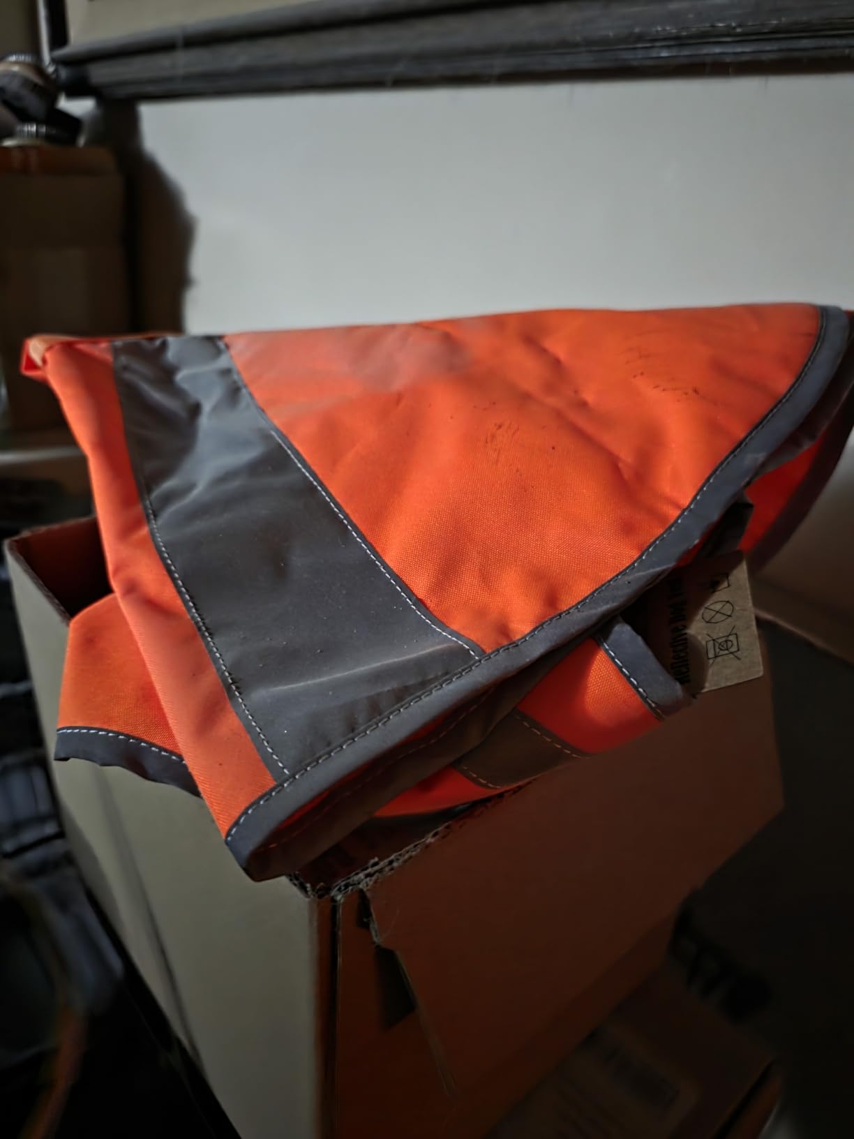Reflective Dog Hunting Vest - Blaze Orange Safety Vest with Removable Bell, Waterproof and Lightweight (M) customer photo 2