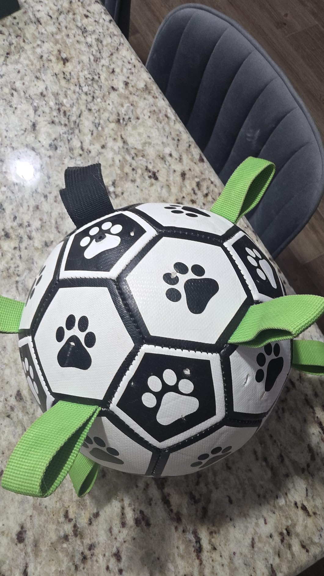 Herding Ball for Dogs, 25 inch Dog Balls with Straps, Giant Dog Toys Horse Toy, Dog Herding Ball for Australian Shepherd, Orange customer photo 1