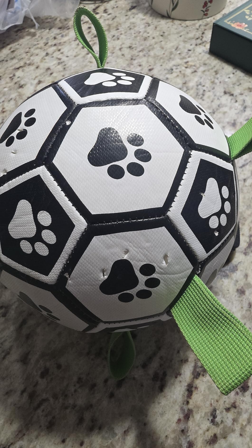 Herding Ball for Dogs, 25 inch Dog Balls with Straps, Giant Dog Toys Horse Toy, Dog Herding Ball for Australian Shepherd, Orange customer photo 2