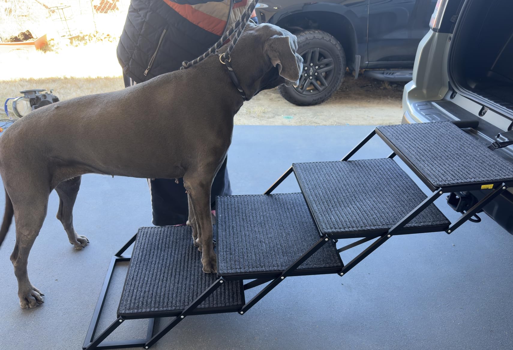 URPOWER Dog Stairs for Large Dogs Extra Wide 20