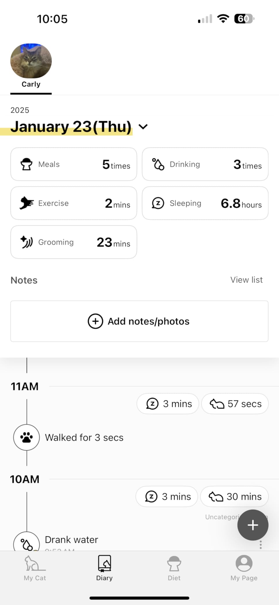 Health Tracker for Cats - Smart Cat Collar with Safety Breakaway Buckle for Indoor Cats, Wellness Alerts, Real-time Monitoring (Kimono (Sakura),XS) customer photo 2