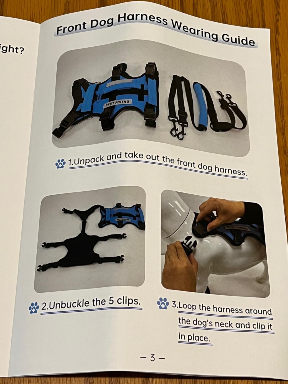 Dog Lift Harness for Large Dogs, Full Body Support Sling with 3 Handles and Shoulder Strap, Carrying Vest for Senior Dogs with Arthritis or Joint Injuries, Stairs Assistance, Blue, X-Large customer photo 1