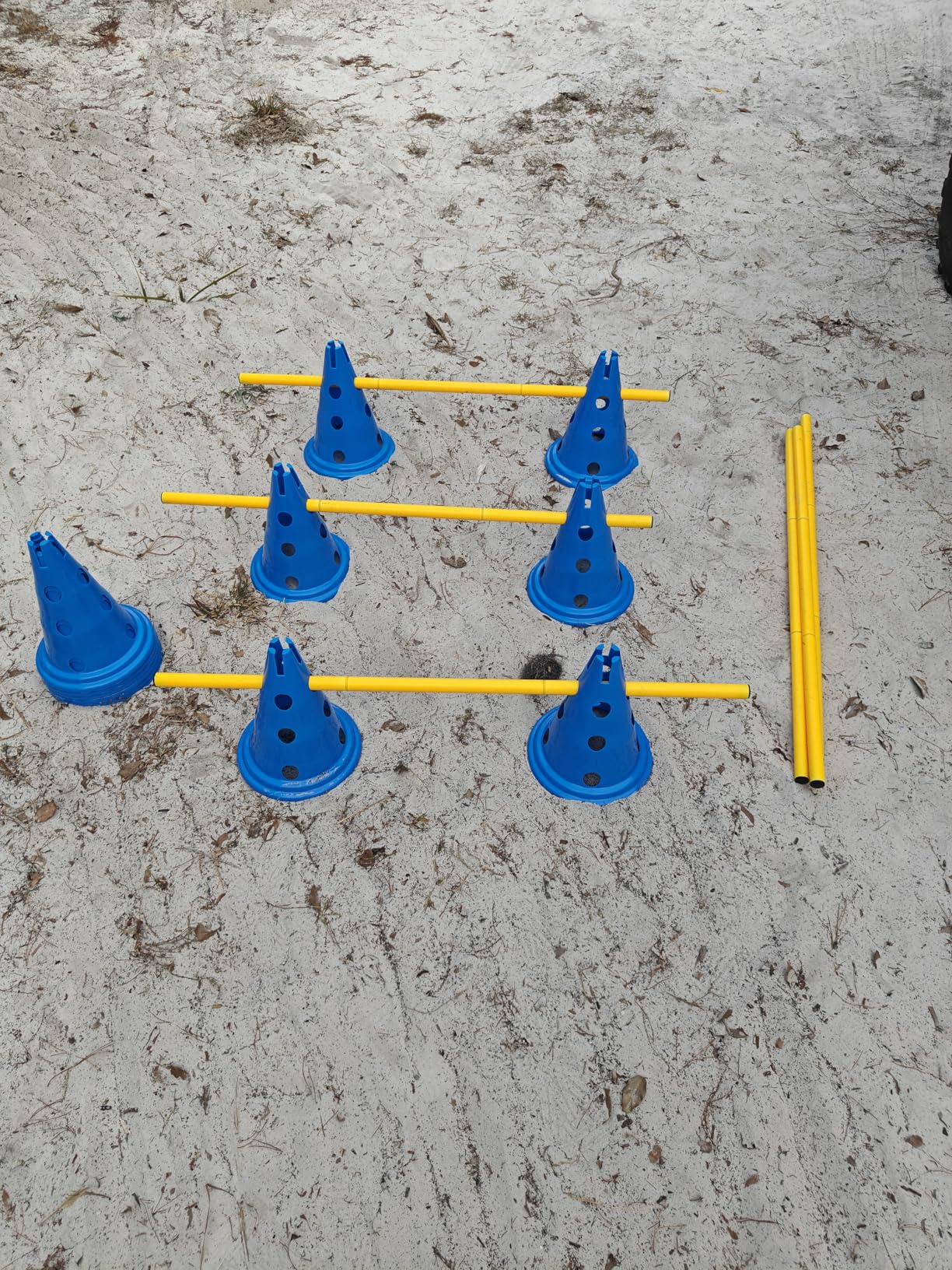 Dog Agility Hurdle Cone Set, Dog Agility Course Backyard Set with Height Adjustable Crossbar for Rehabilitation & Beginners customer photo 1