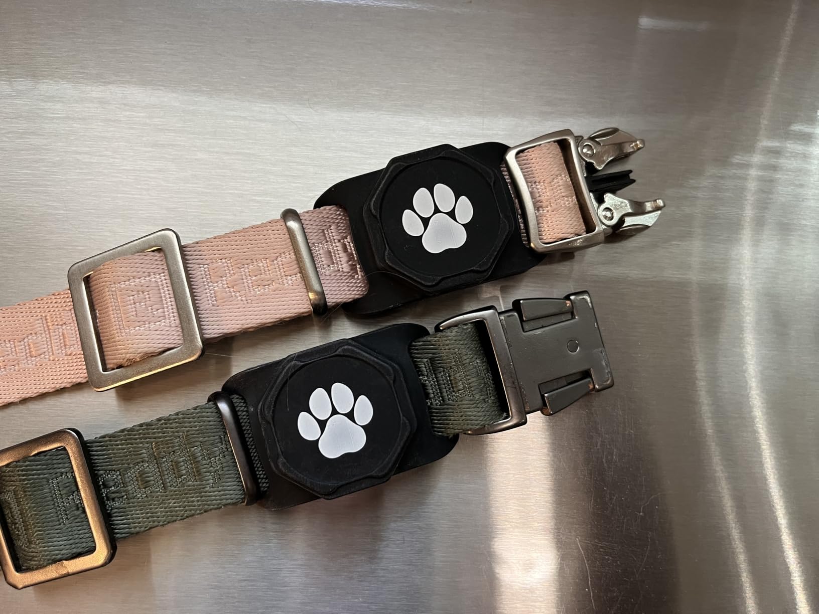 Smart Pet Tracker for Collar - Dog Trackers Pet Location Tracker with Holder, No Monthly Fee, Compatible with Apple Airtag Find My (iOS Only, Not for Android), Anti-Lost Device for Pets, Bag Straps customer photo 1