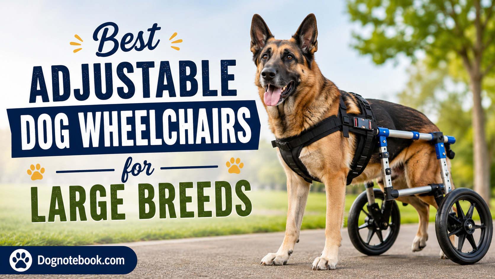 Best Adjustable Dog Wheelchairs for Large Breeds