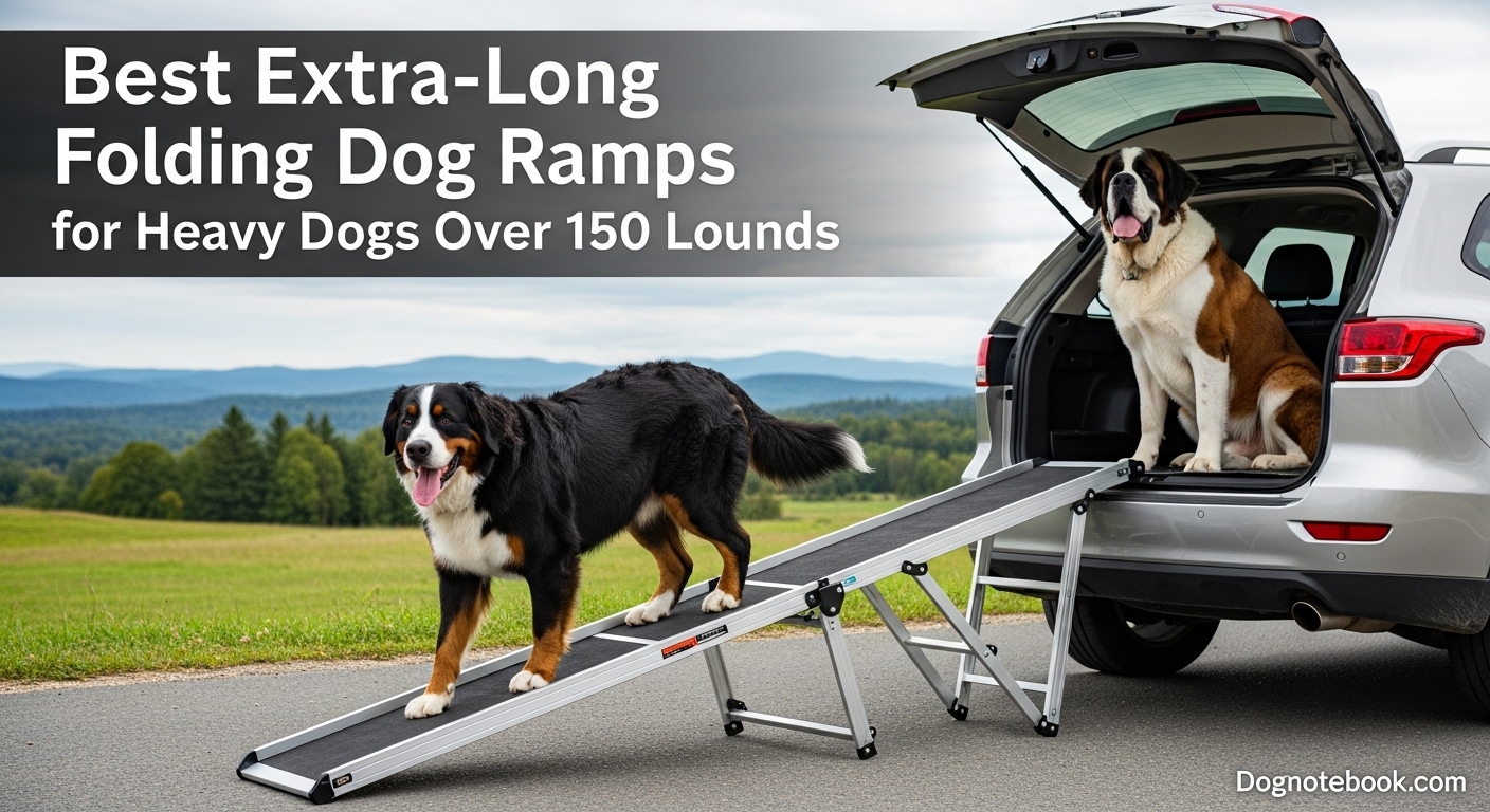Best Extra-Long Folding Dog Ramps for Heavy Dogs Over 150 Pounds