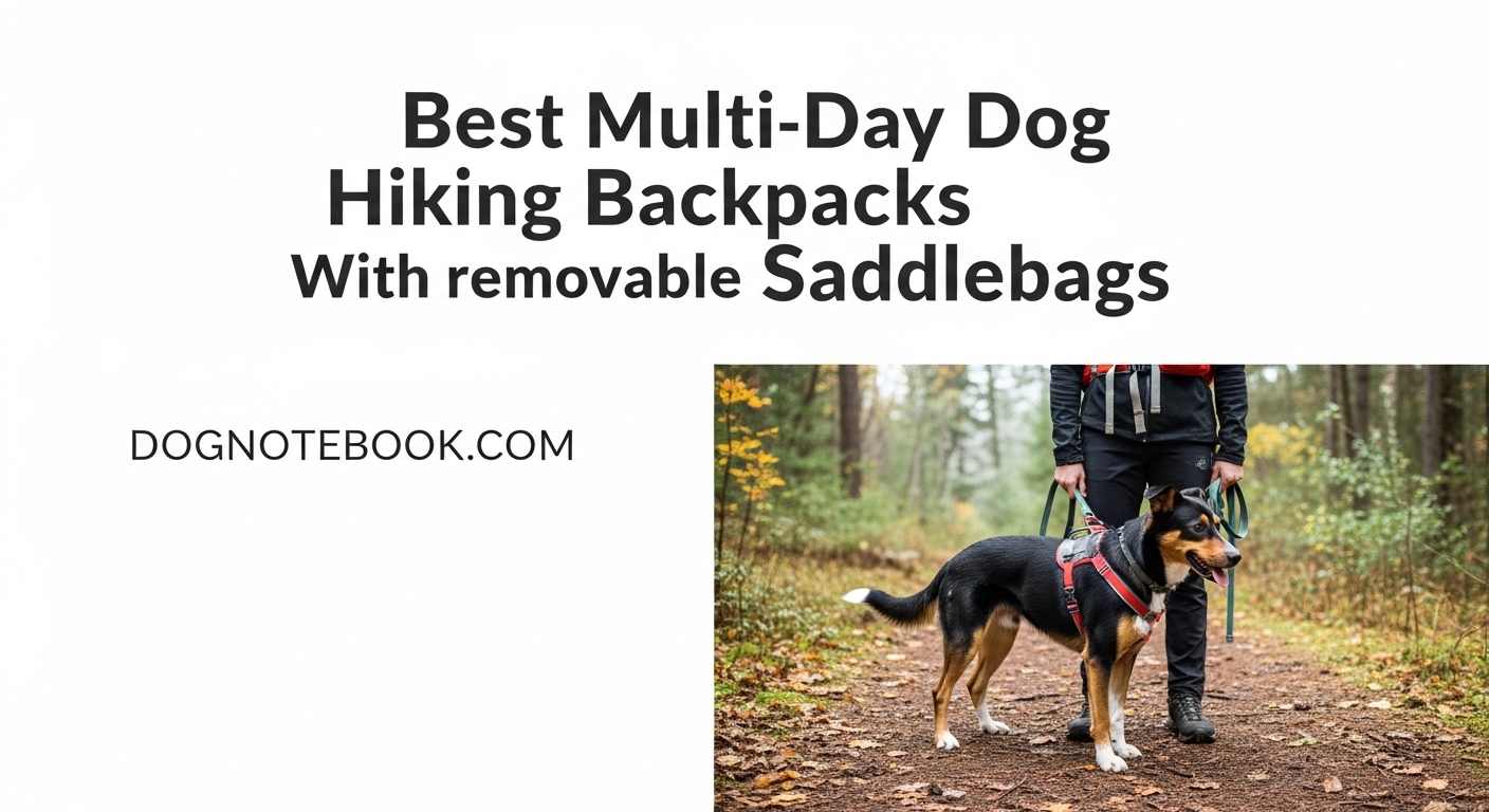 Best Multi-Day Dog Hiking Backpacks With Removable Saddlebags