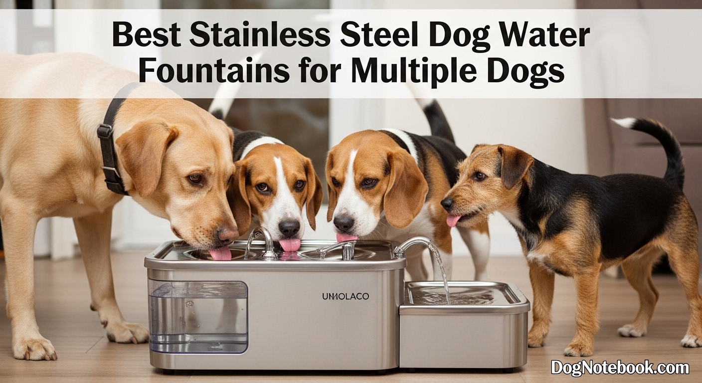 Best Stainless Steel Dog Water Fountains for Multiple Dogs