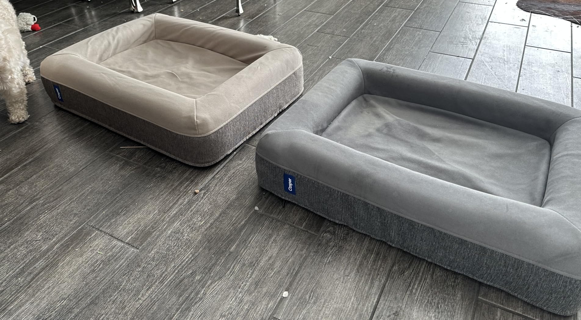 Casper Dog Bed, Plush Memory Foam, Small, Gray, 26.0