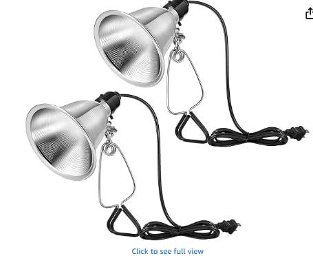 VIVOSUN 2 Pack Clamp Lamp Light with Detachable 8.5 Inch Aluminum Reflector | Up to 150 Watt, E26 Socket (No Bulb Included), 6 Feet Cord, UL Listed customer photo 2