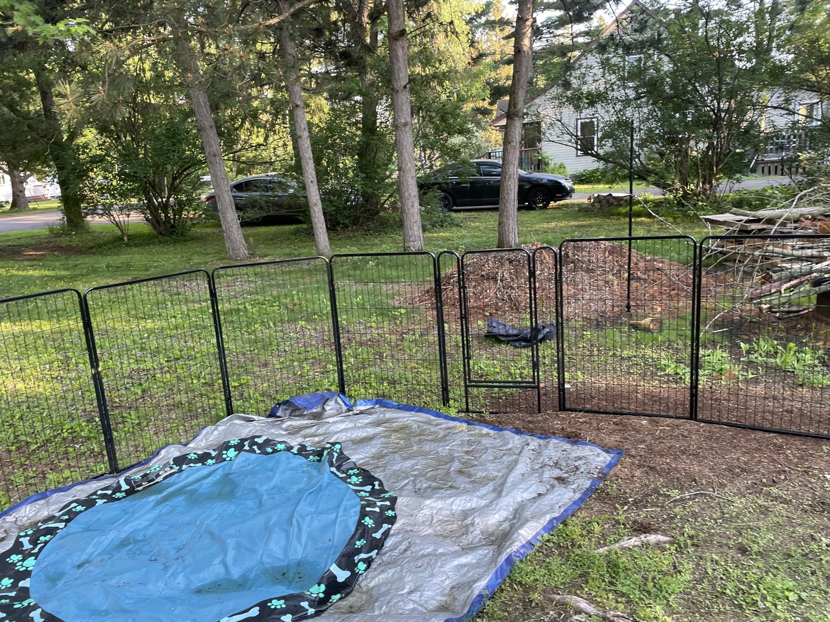 Yaheetech Dog Playpen Outdoor, 32 inch 8 Panels Dog Pen Indoor Heavy Duty Puppy Exercise Pen Metal Pet Fence for RV Camping/Yard/Garden customer photo 1