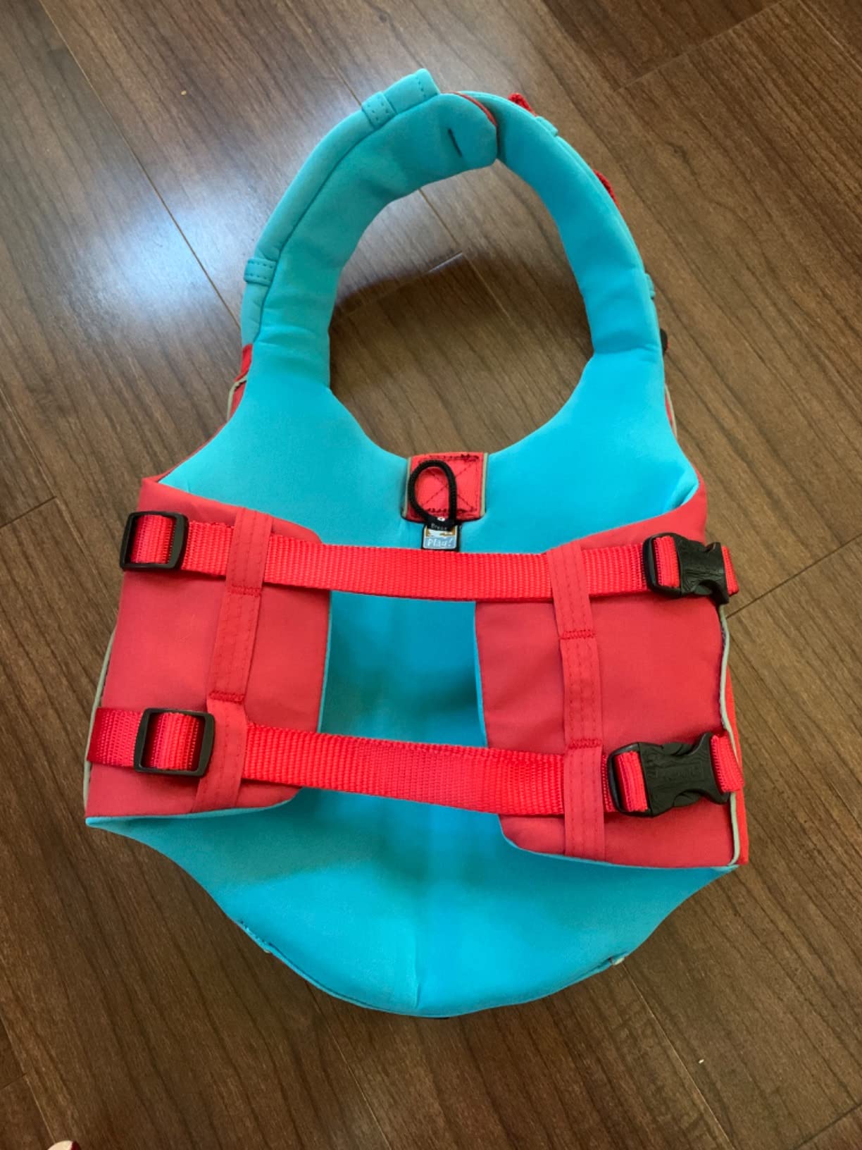 Kurgo Surf n' Turf Dog Life Jacket - Flotation Life Vest for Swimming and Boating - Dog Lifejacket with Rescue Handle and Reflective Accents - Machine Washable - Red/Blue, Medium customer photo 2