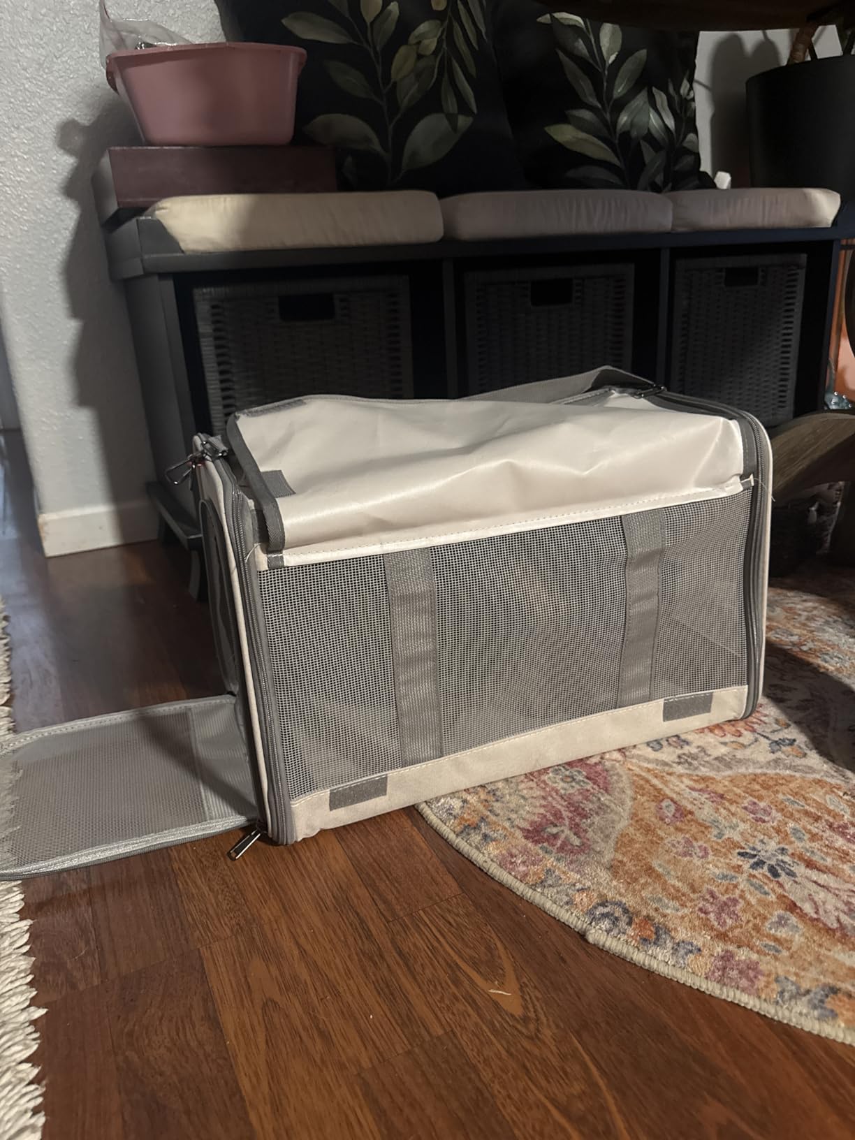 GAPZER Pet Carrier for Large Cats, Soft-Sided Cat Carrier for Medium Big Cats and Puppy up to 20lbs, Washable Dog Carrier Privacy Protection for Home Outdoor Travel customer photo 2