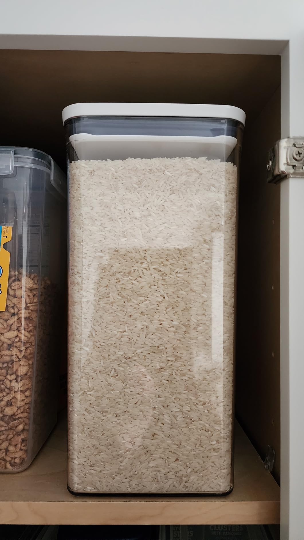 OXO Good Grips Pet POP Container - 6.0 Qt/5.7 L with Half Scoop, Ideal for up to 6.5lbs of Dog Food or 4.5lbs of Cat Food, Airtight, BPA Free, Clear customer photo 2