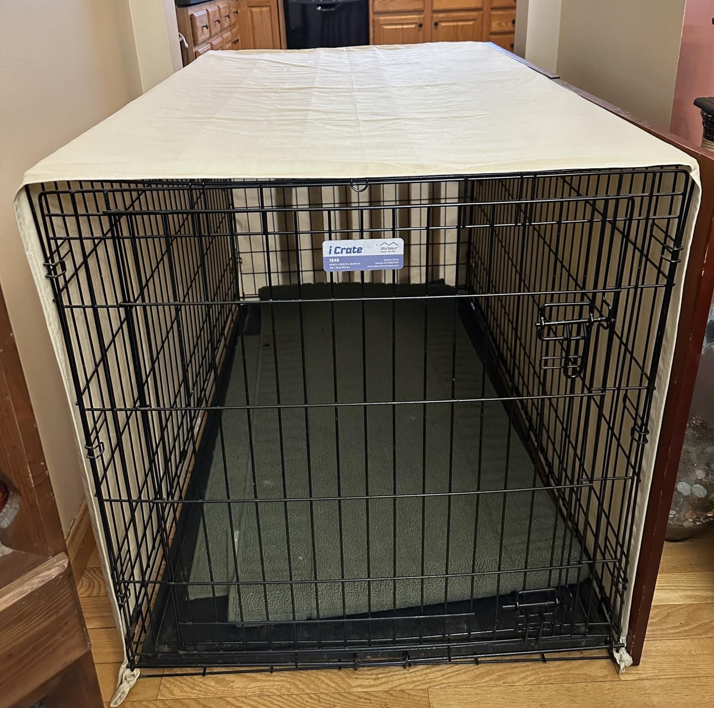 Pet Dreams Dog Crate Cover - Breathable Fabric Kennel Topper for Single-Door Crates, Fits iCrate Dog Cages 18, 24, 30, 36, 42, 48 Inches (Grey, X Small, 18