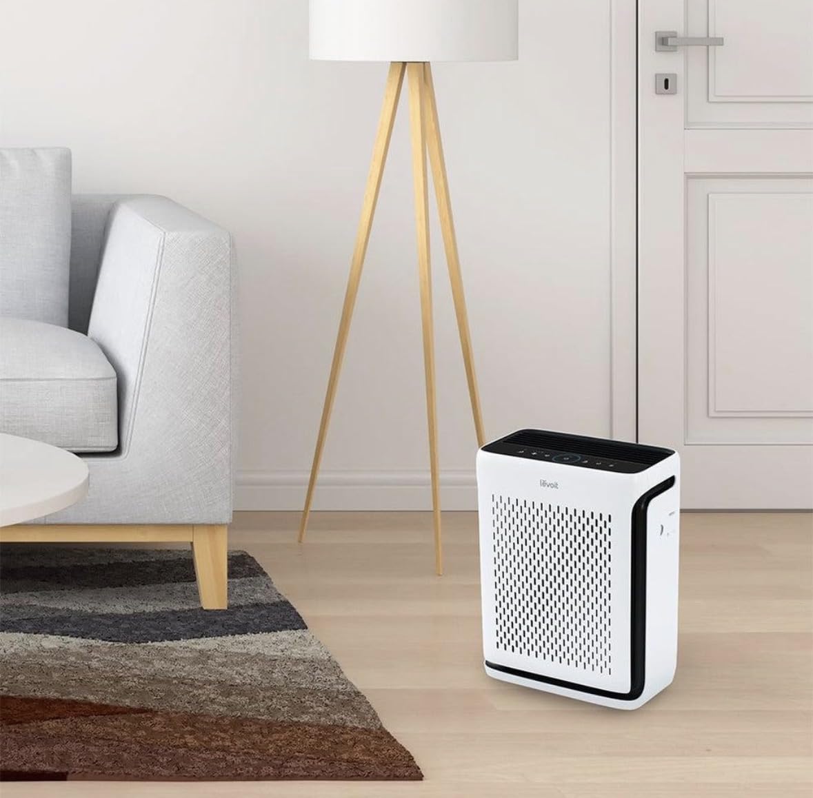 LEVOIT Air Purifier for Home Large Room Up to 1073Ft² with Air Quality Monitor, AHAM VERIFIDE, Smart WiFi, Washable Pre-Filter, HEPA Sleep Mode for Pets, Allergies, Dust, Pollen, Vital 100S-P, White customer photo 1