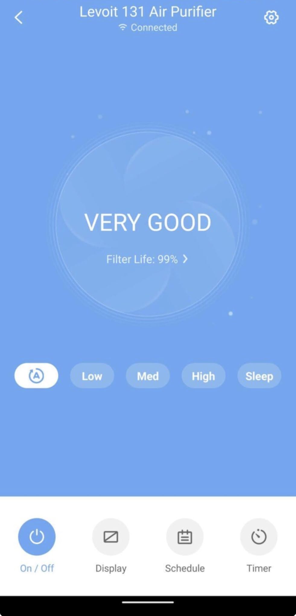 LEVOIT Air Purifier for Home Large Room Up to 1073Ft² with Air Quality Monitor, AHAM VERIFIDE, Smart WiFi, Washable Pre-Filter, HEPA Sleep Mode for Pets, Allergies, Dust, Pollen, Vital 100S-P, White customer photo 2
