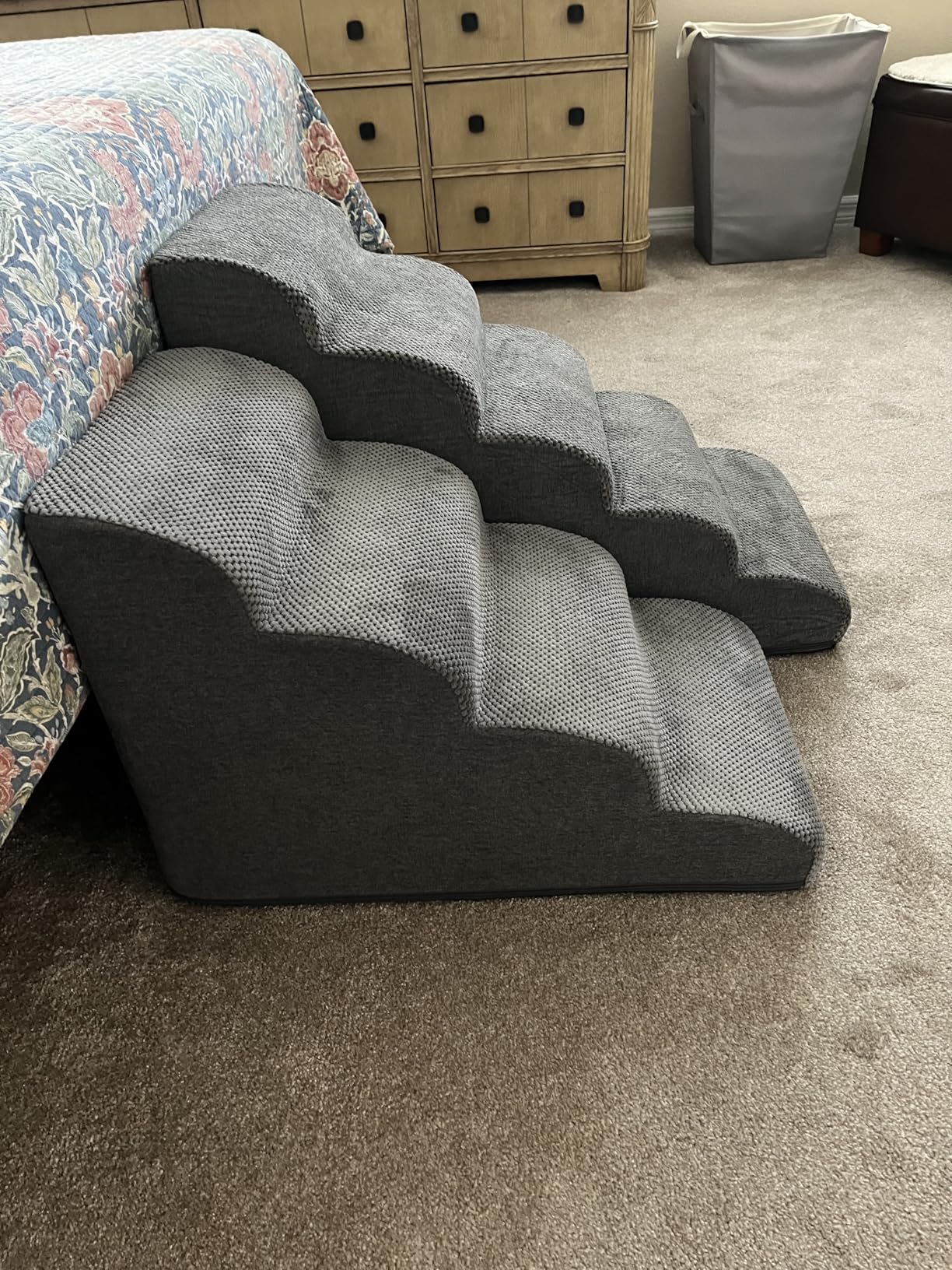 EHEYCIGA Curved Dog Stairs Ramp for Small Dogs 15.7