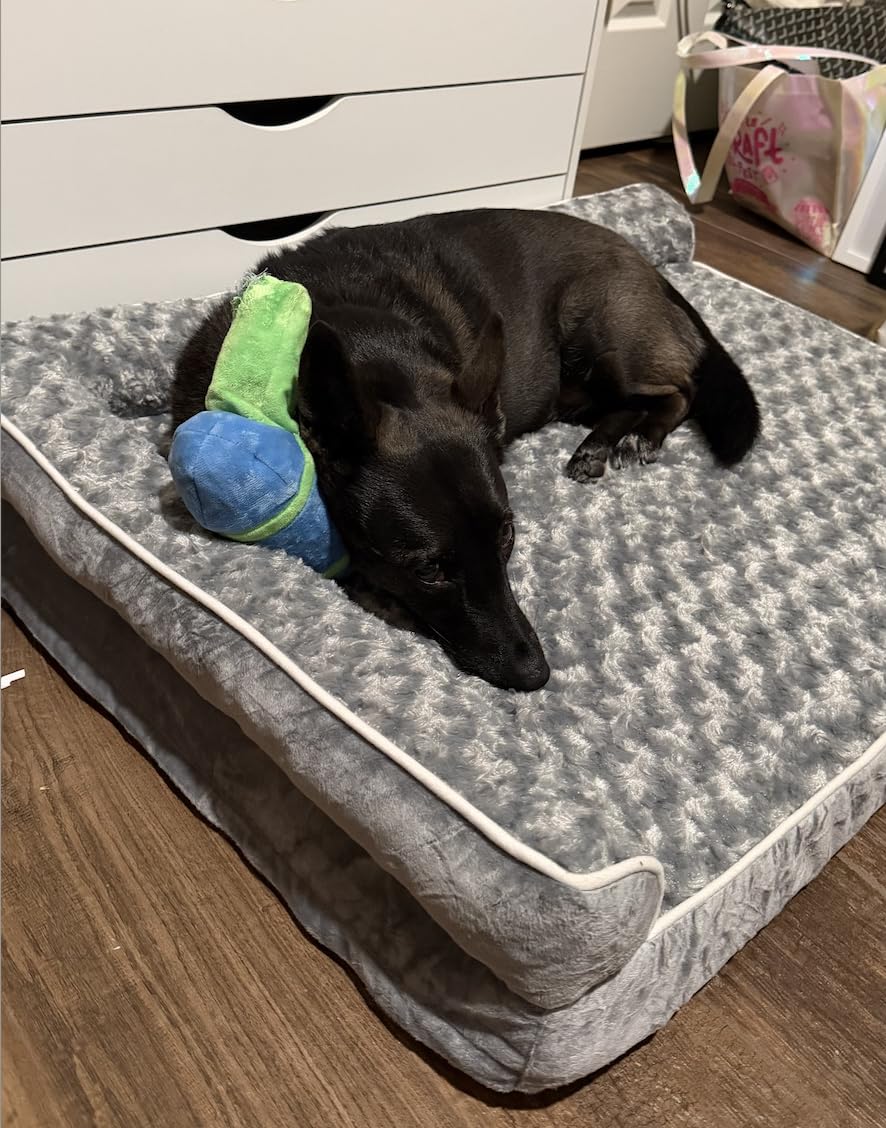 BFPETHOME Orthopedic Dog Beds for Large Dogs - Waterproof Sofa Dog Bed with Removable Washable Cover, Big Pet Bed with Waterproof Lining and Nonskid Bottom, Pet Bed for Large Dogs customer photo 2