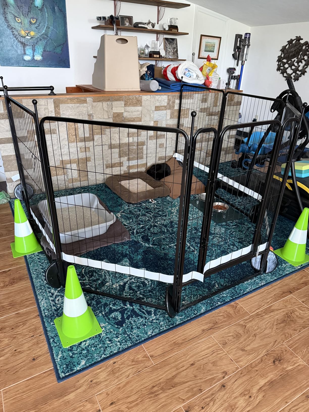 FXW Rollick Unleashed Dog Playpen for Indoor, Yard, RV Camping, 24 inch 16 Panels for Small and Puppy Dogs, Black customer photo 2