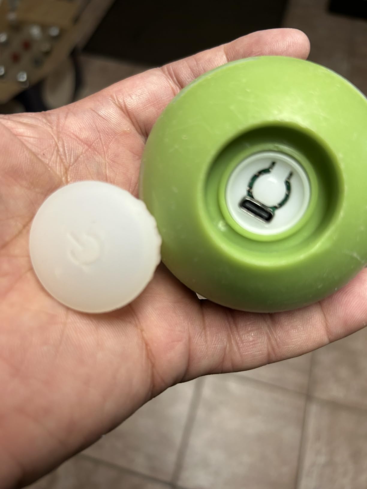 Dog Balls, The 3rd Generation Interactive Toys for Puppy/Small/Medium/Large Dogs, Improved Dog Rolling Effect Tennis Ball with Strap, Tough Motion Activated Automatic Moving Dog Toys (Green) customer photo 2