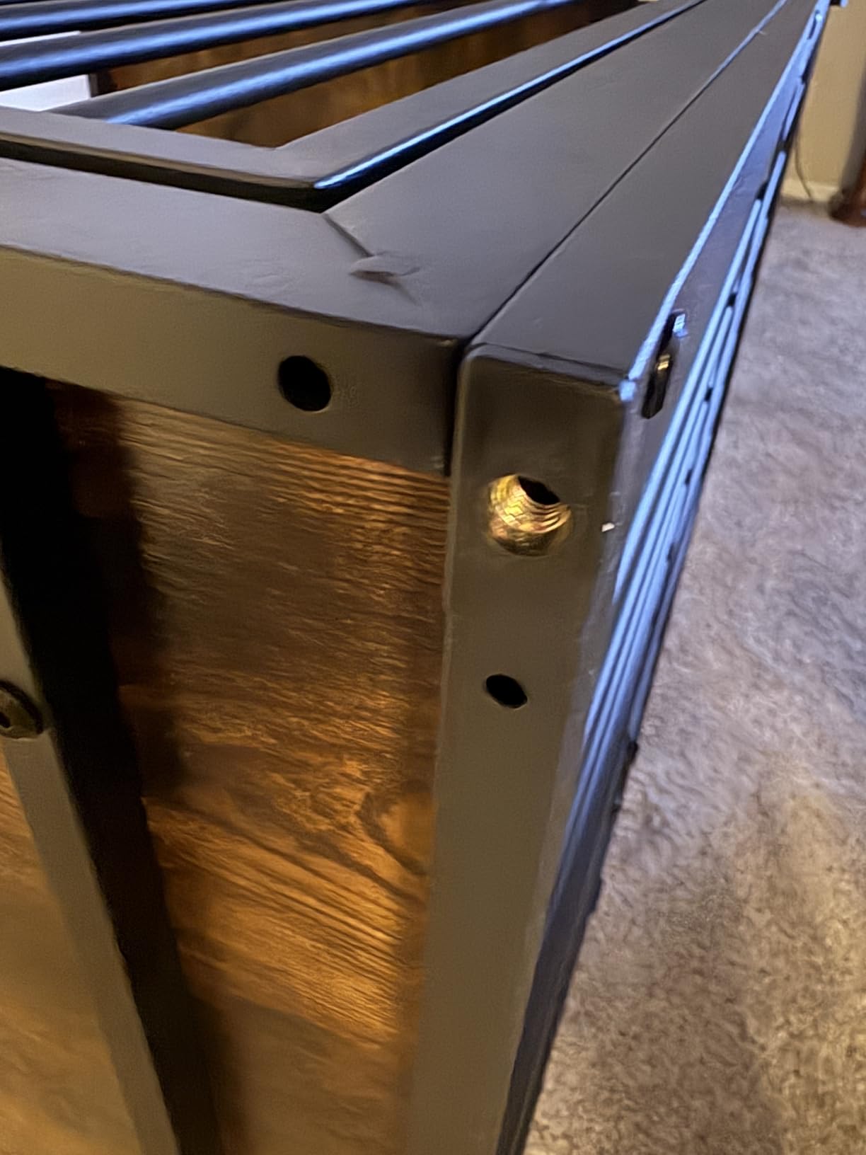 Lyromix 48'' XXL Dog Crate Furniture with 3 Doors, Wooden Crate End Table Heavy Duty Indoor Combination Cage for Medium to Large Dogs, Multiple Units Can be Combined customer photo 1