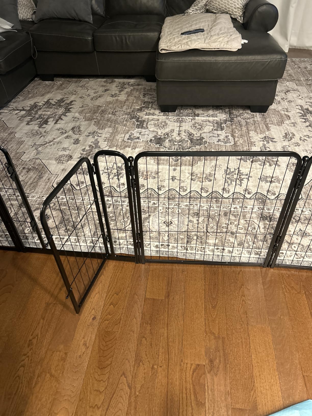 FXW Dog Gate Extra Wide Designed for Indoor Use, Adjustable Width Up to 219-inch Wide (40