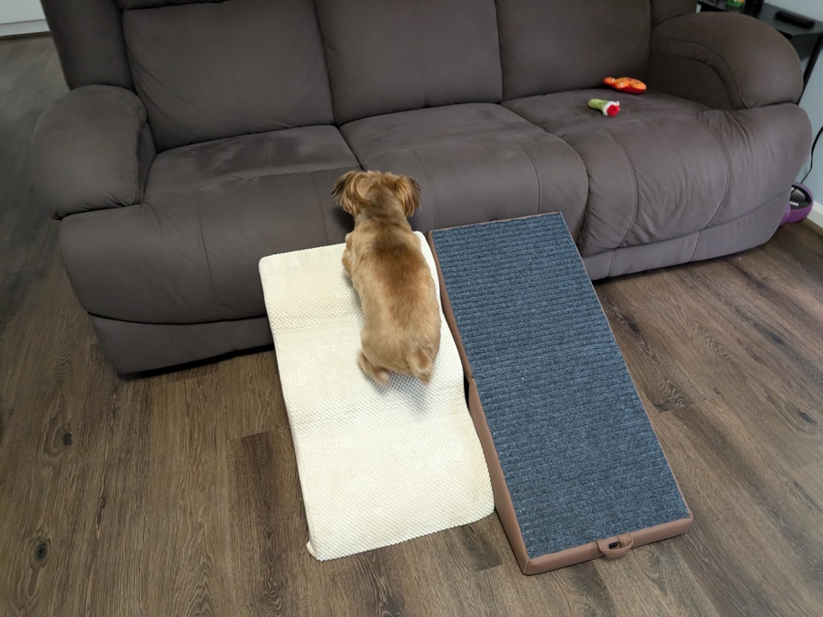 Aodisman Dog Stairs for Small Dogs, 3 Step Dog Ramp for Couch, Non-Slip Steps customer photo 2