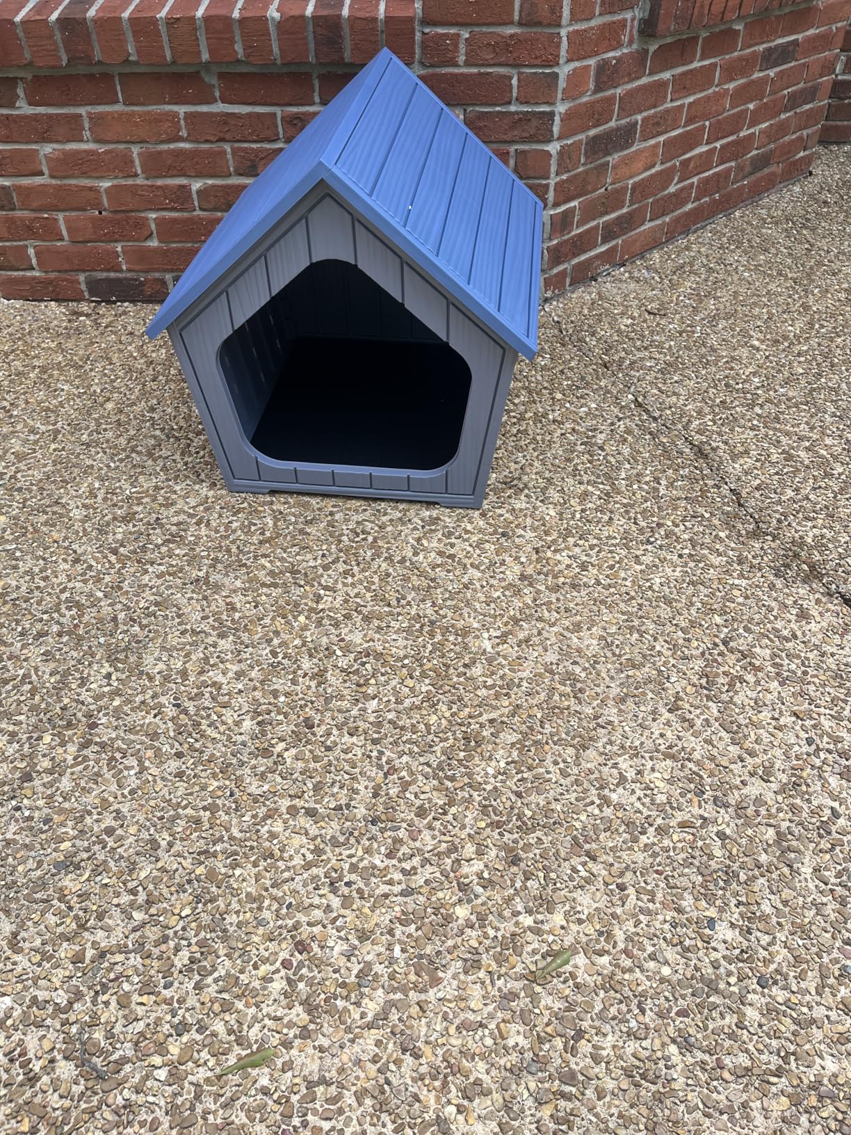 DRATO Dog House Indoor Outdoor Durable Resin Material Houses for Dogs Outside Weatherproof Cozy Small Dog Houses Pet Shelter for Patio, Porch, Living Room customer photo 1
