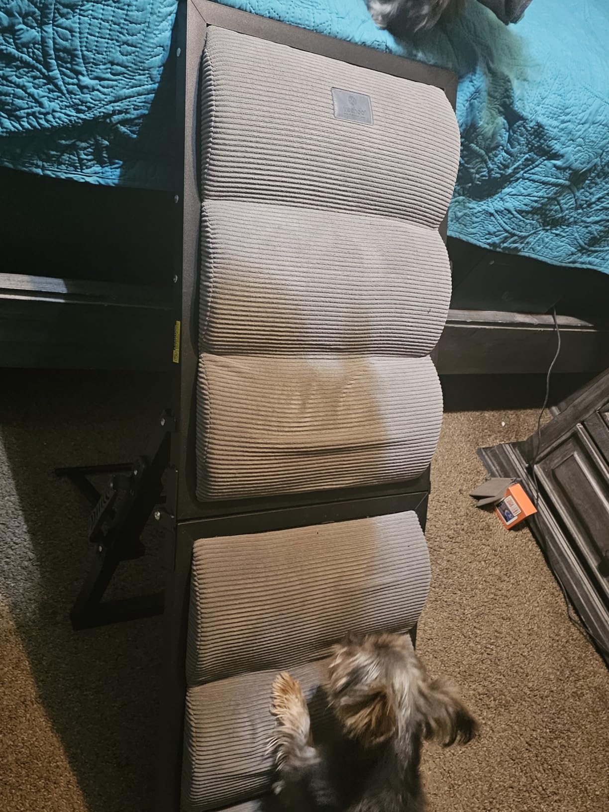 Veehoo Dog Ramp for Bed Couch Height Adjustable from 12