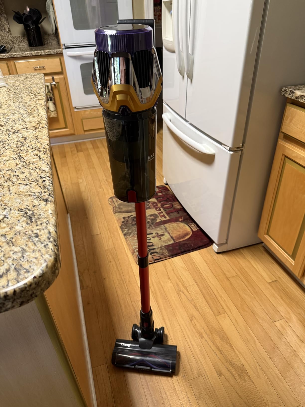 Cordless Vacuum Cleaner, Upgraded 55KPA 650W 70Mins Stick Vacuum with Hurricane Mode, Self-Standing, Touch Screen, 1.8L Dust Cup, Anti-tangle Wireless Vacumm, Vacuum Cleaners for Home/Pet Hair/Carpets customer photo 2